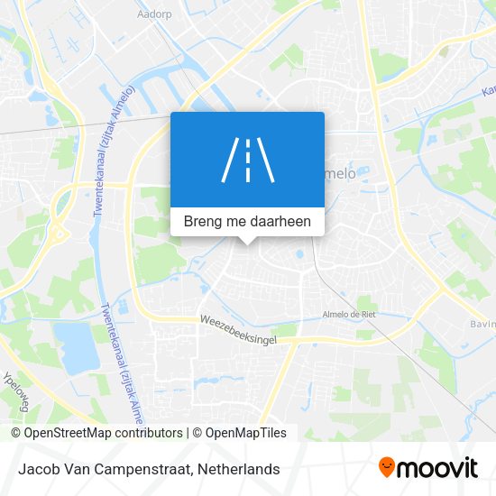 Jacob Van Campenstraat kaart