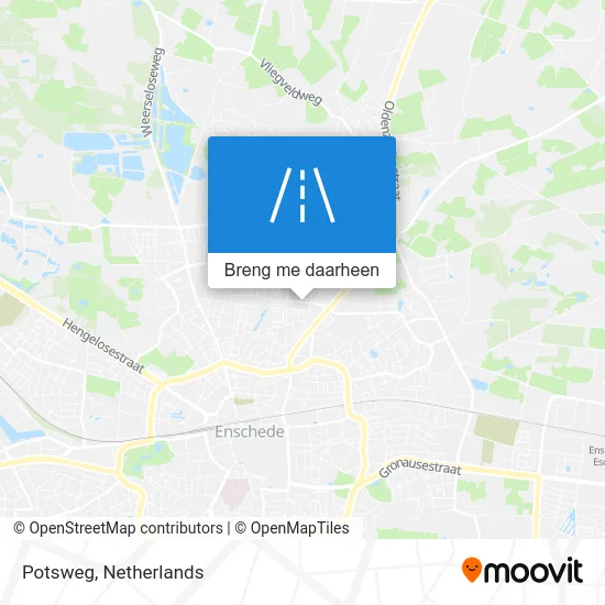 Potsweg kaart