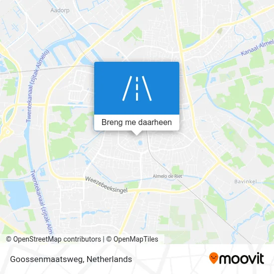 Goossenmaatsweg kaart