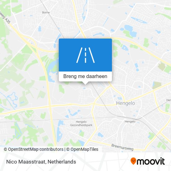 Nico Maasstraat kaart