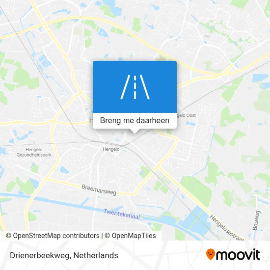 Drienerbeekweg kaart
