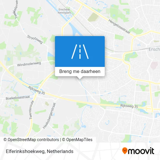Elferinkshoekweg kaart
