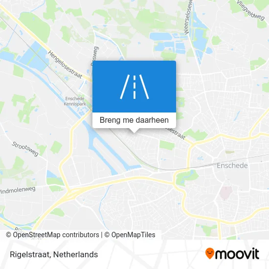 Rigelstraat kaart