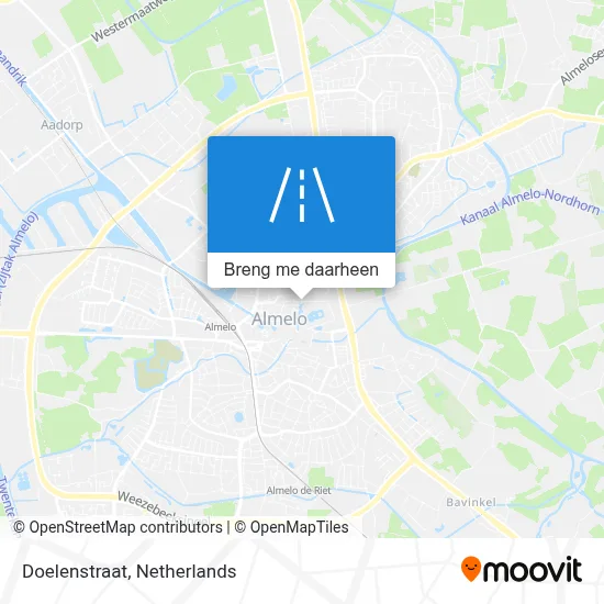 Doelenstraat kaart