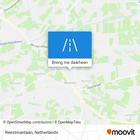 Reestmanlaan kaart