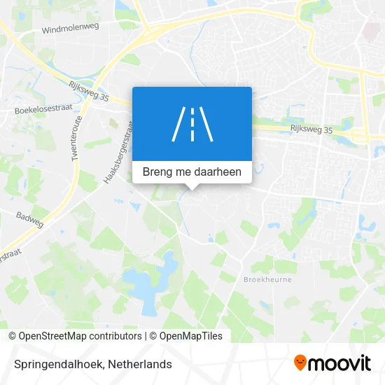 Springendalhoek kaart