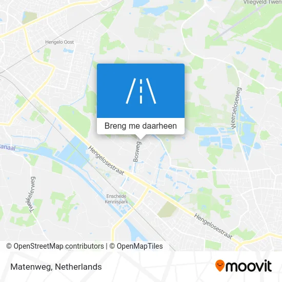 Matenweg kaart