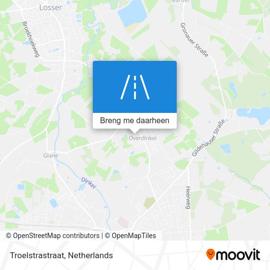 Troelstrastraat kaart