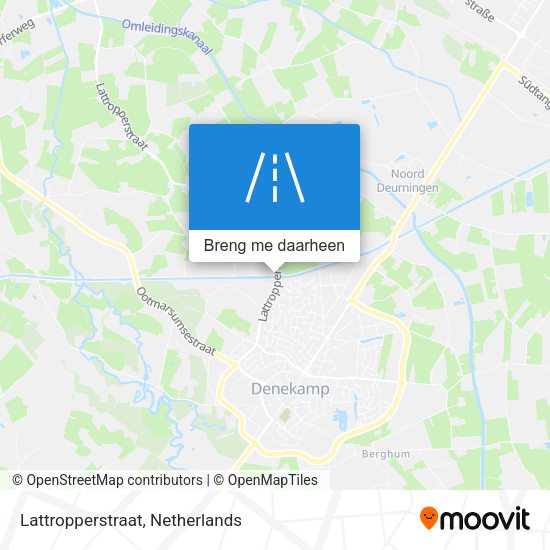 Lattropperstraat kaart