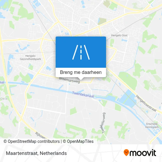 Maartenstraat kaart