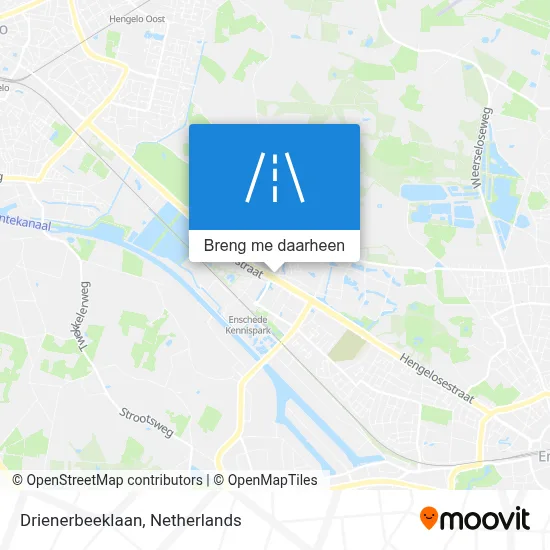 Drienerbeeklaan kaart