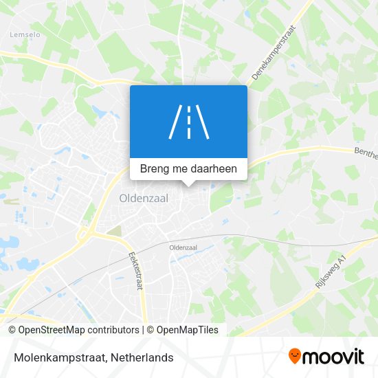 Molenkampstraat kaart