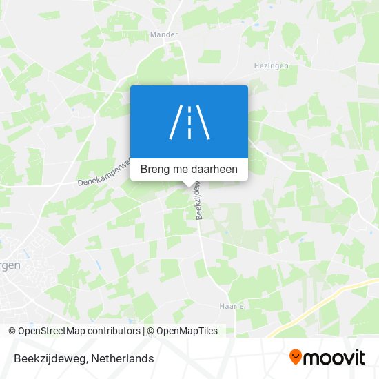 Beekzijdeweg kaart