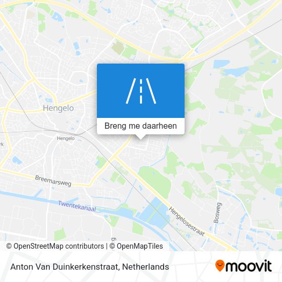 Anton Van Duinkerkenstraat kaart