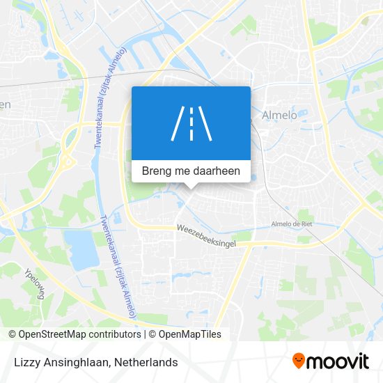 Lizzy Ansinghlaan kaart