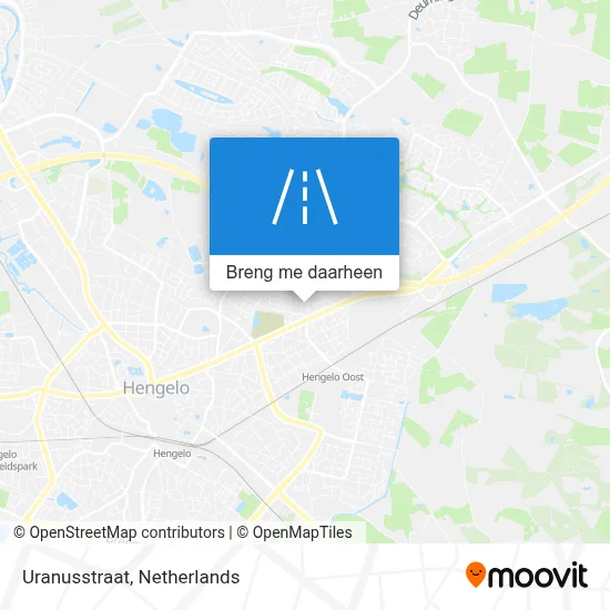Uranusstraat kaart