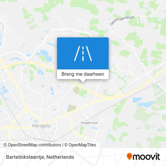 Bartelinkslaantje kaart