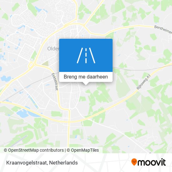 Kraanvogelstraat kaart