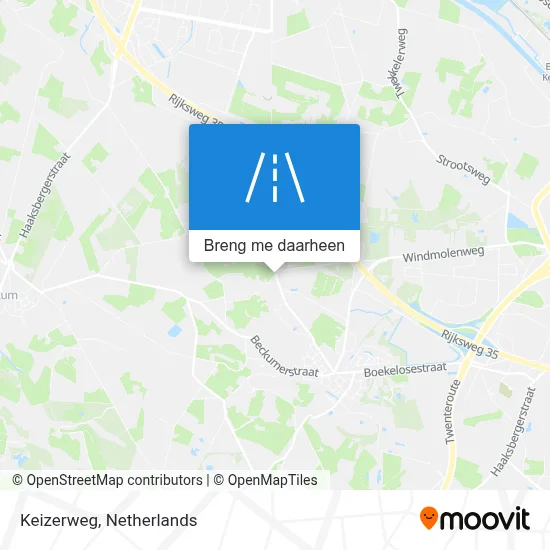 Keizerweg kaart