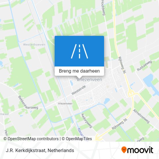 J.R. Kerkdijkstraat kaart