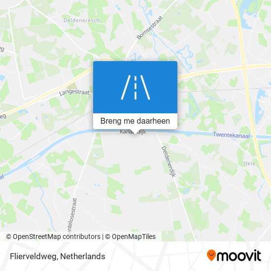 Flierveldweg kaart