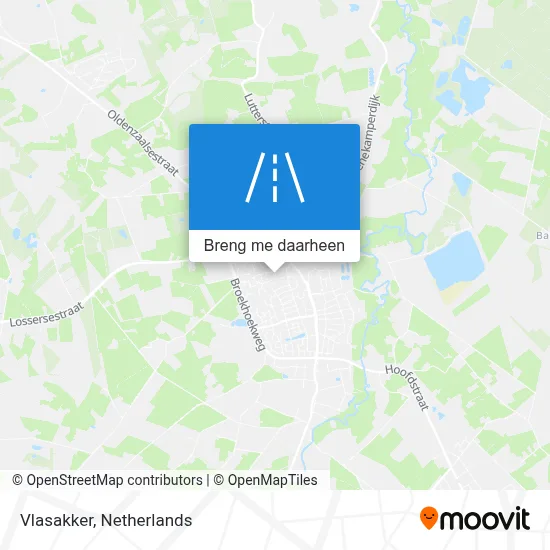 Vlasakker kaart
