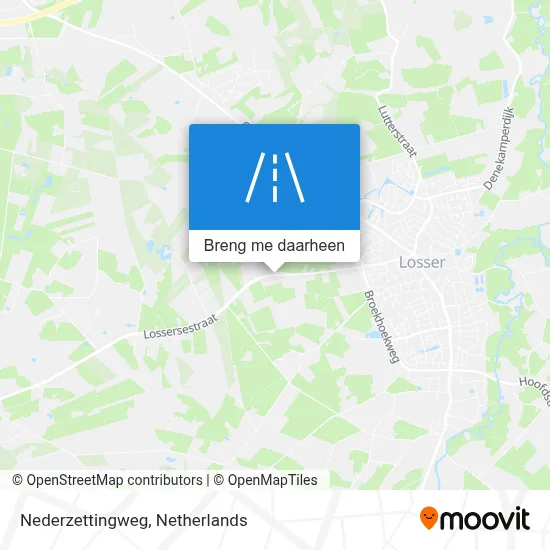 Nederzettingweg kaart