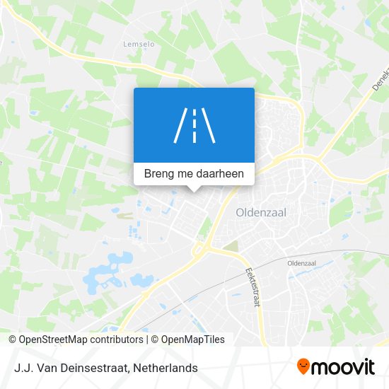 J.J. Van Deinsestraat kaart