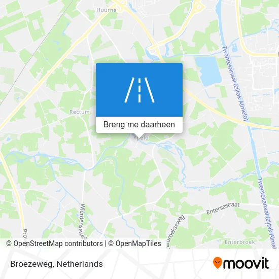Broezeweg kaart