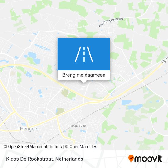 Klaas De Rookstraat kaart