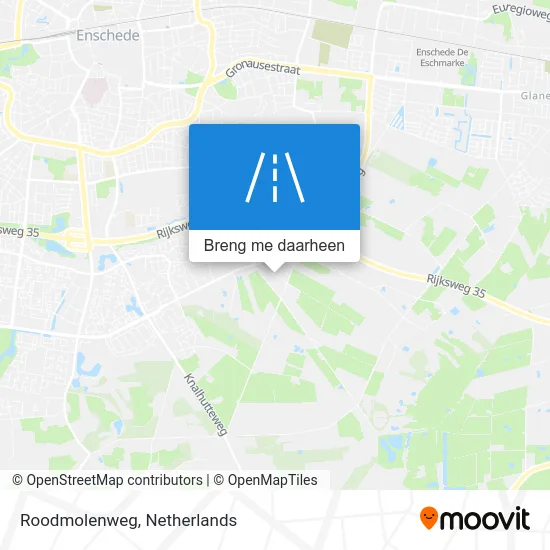 Roodmolenweg kaart