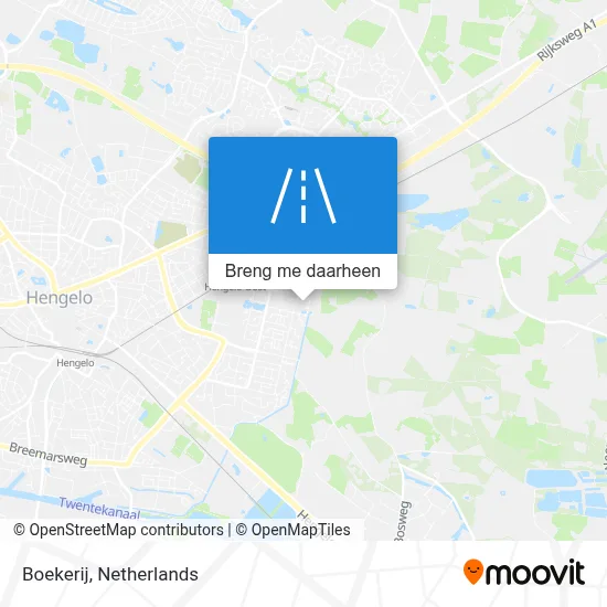Boekerij kaart