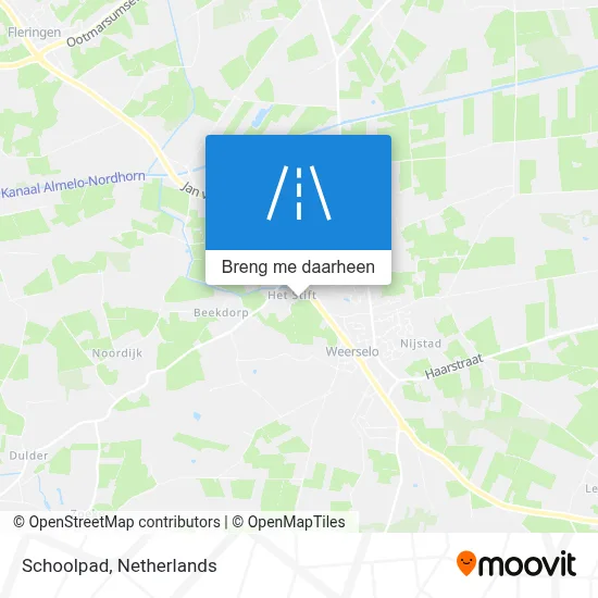 Schoolpad kaart
