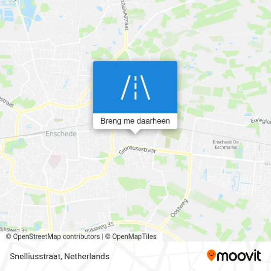 Snelliusstraat kaart