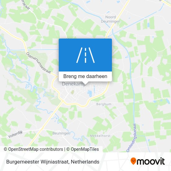 Burgemeester Wijniastraat kaart