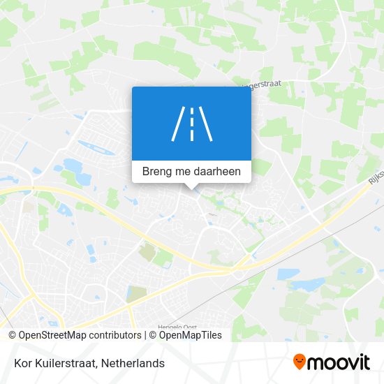 Kor Kuilerstraat kaart