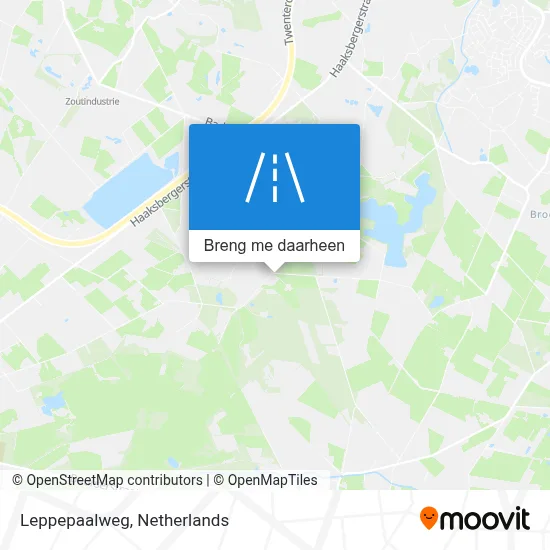 Leppepaalweg kaart