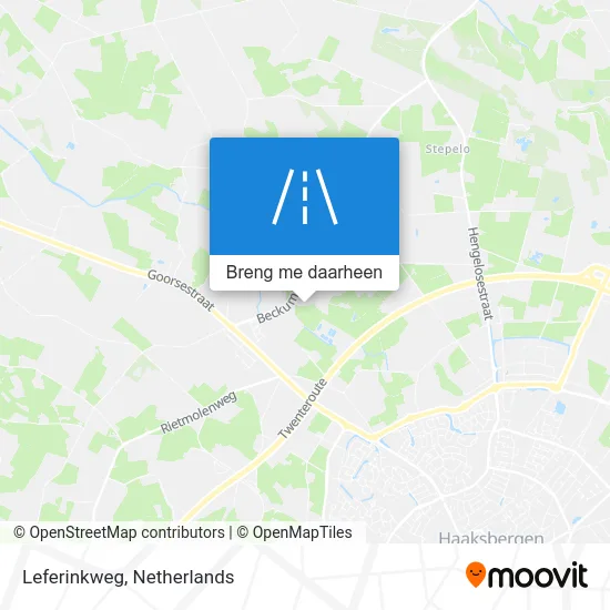 Leferinkweg kaart