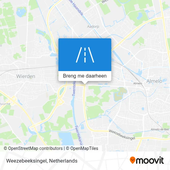 Weezebeeksingel kaart