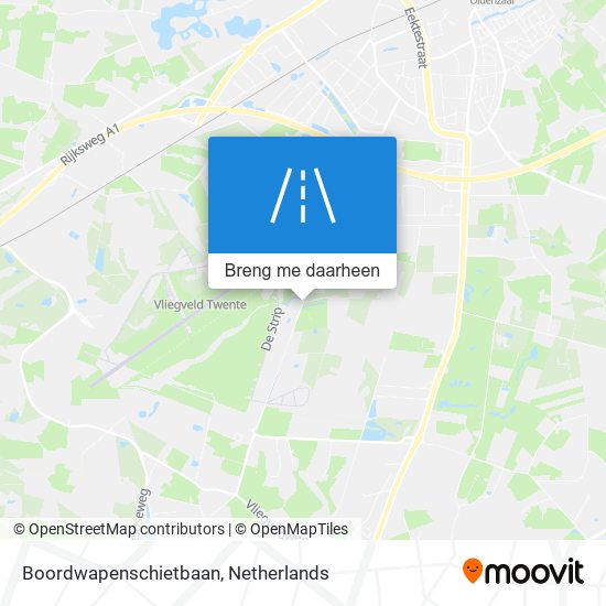 Boordwapenschietbaan kaart