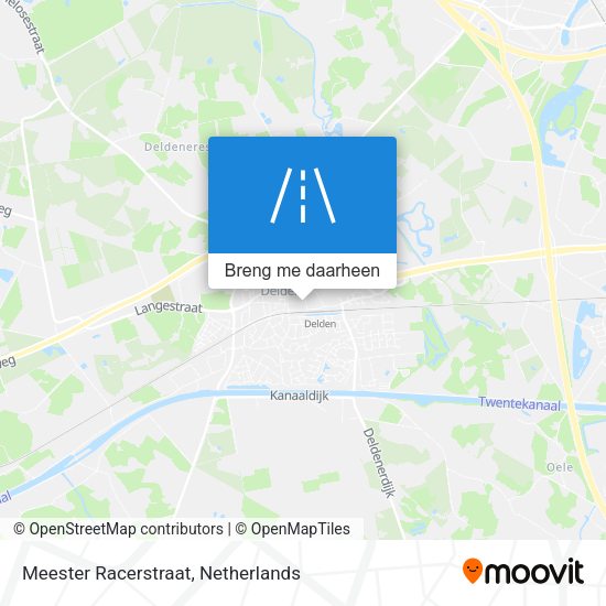 Meester Racerstraat kaart