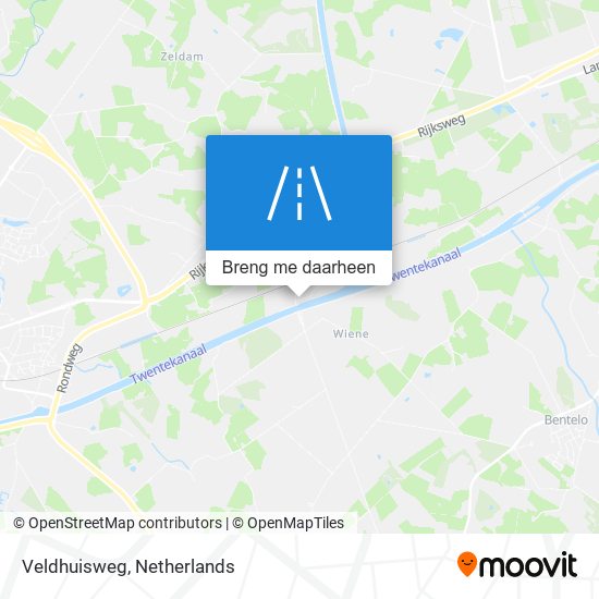 Veldhuisweg kaart