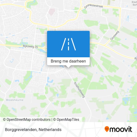 Borggrevelanden kaart