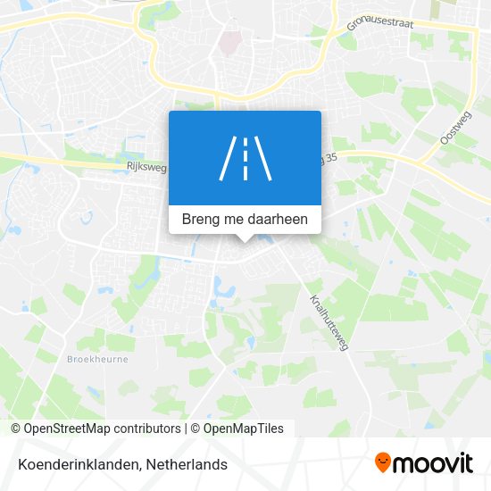 Koenderinklanden kaart