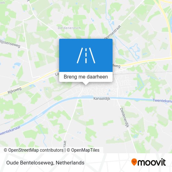 Oude Benteloseweg kaart