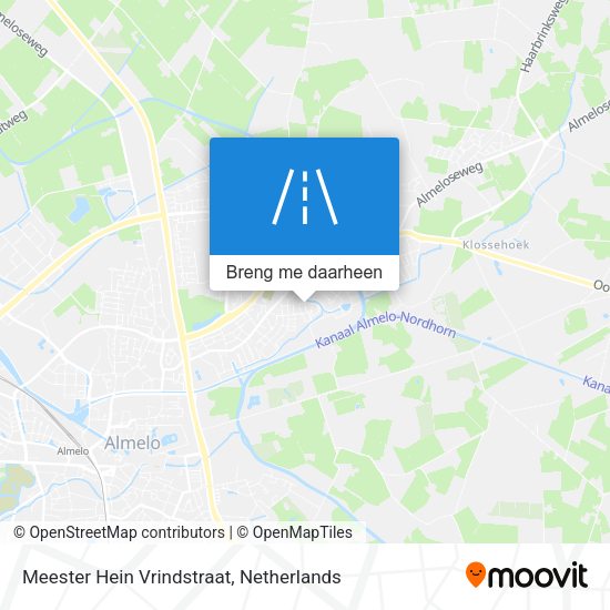 Meester Hein Vrindstraat kaart