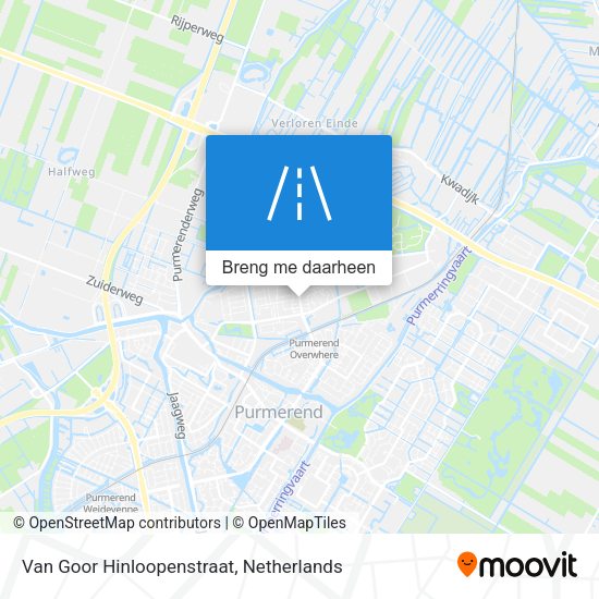Van Goor Hinloopenstraat kaart