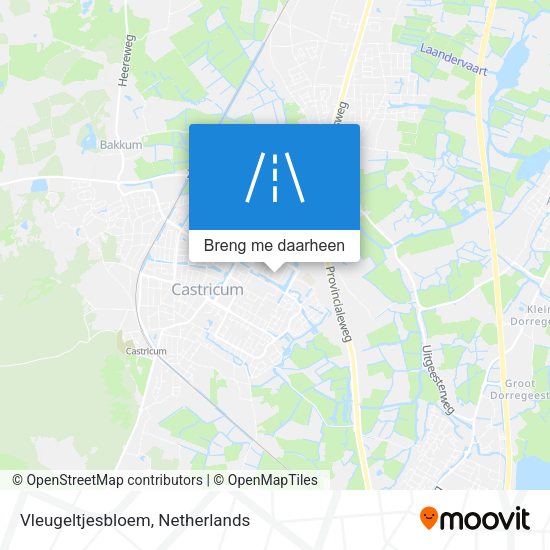 Vleugeltjesbloem kaart