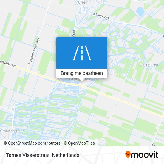 Tames Visserstraat kaart