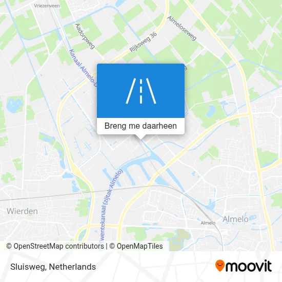 Sluisweg kaart